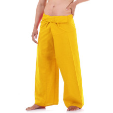 Men Thai Fisherman Pants Yellow FOY3M